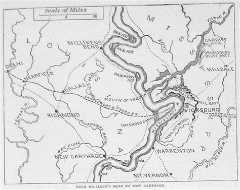 Vicksburg-mississippi-map | Civil War Pictures