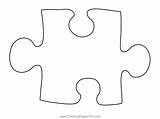 Jigsaw Puzzle Piece Coloring Page For Kids  Free Everyday Objects sketch template