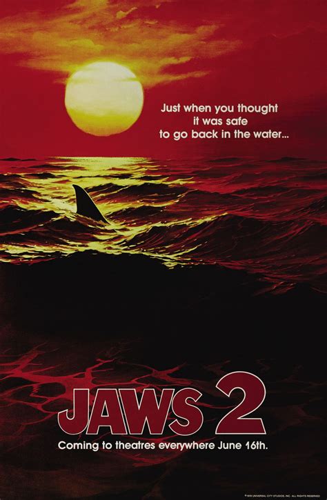 Jaws 2 (1978) | Movie taglines, Jaws 2, Horror movie posters