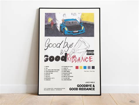 Juice Wrld - Goodbye & Good Riddance Album Cover Poster (Anniversary Edition) | Architeg Prints