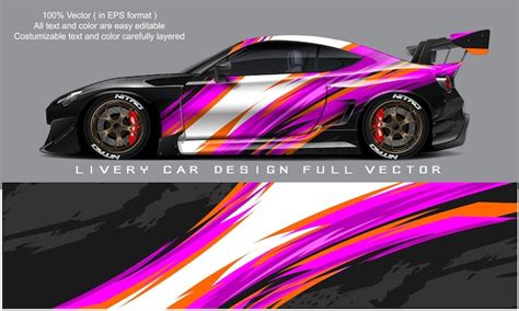 Premium Vector | A colorful car design for a fast and furious car.