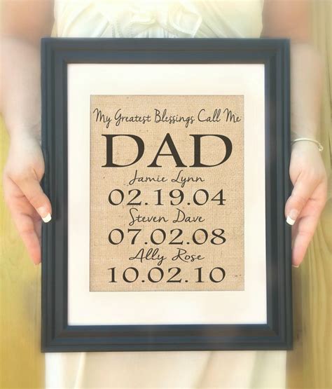 Personalized Gift for Dad Birthday Day Gift from Kids Gift