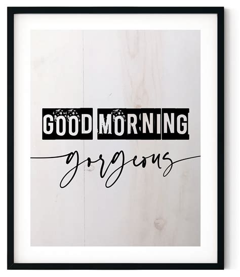 Good Morning Gorgeous Canvas Wall Decor – Keep Calm Collection