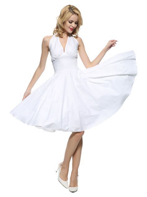 Marilyn Monroe Picture White Dress – The Dress Shop