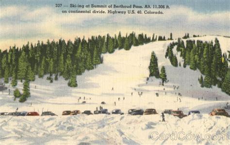 Skiing At Summit Of Berthoud Pass Colorado