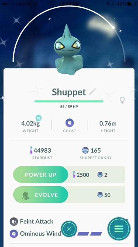 Hatched Shiny Shuppet Pokemon Go | Pokemon, Pokemon go, Ominous