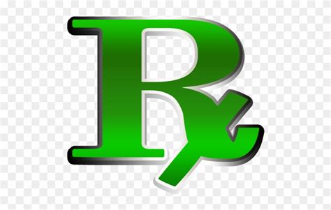 Green Rx Medicine Symbol Clip Art Image - Symbol 3d Rx - Free Transparent PNG Clipart Images ...