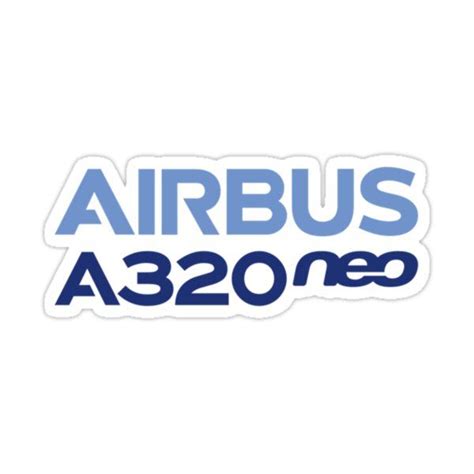 "Airbus A320neo logo" Sticker for Sale by PAMELARUBIO