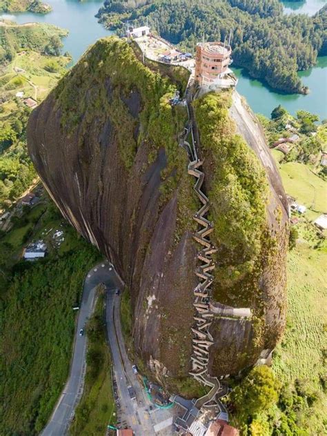 The Rock of Guatapé (Spanish: El Peñól de Guatapé),[1] also known as the Stone of El Peñol ...