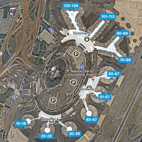 Newark Liberty Airport Map: Guide to EWR's Terminals