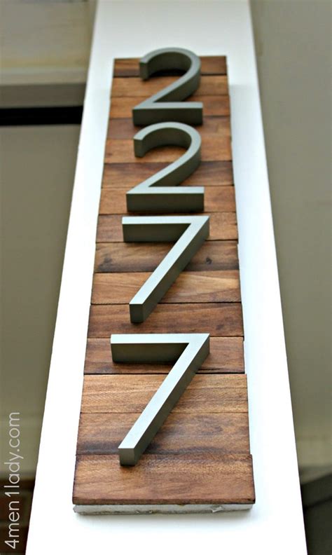 Amazing DIY House Number Ideas That Are Easy to Create - The ART in LIFE