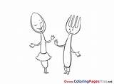 Spoon Coloring Pages sketch template