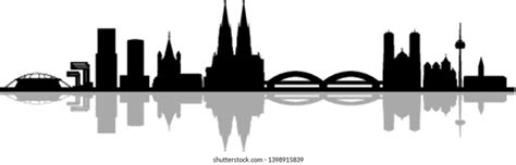 Cologne City Germany Skyline Silhouette Vector Stock Vector (Royalty ...