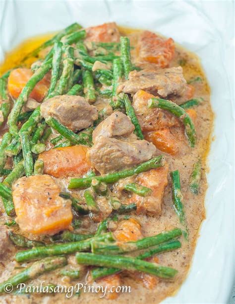 Pork Ginataan with Squash and String Beans | Recipe | Pork recipes ...