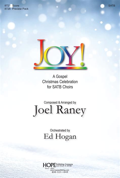 JOY - MUSICAL - RANEY - Hope Publishing Company