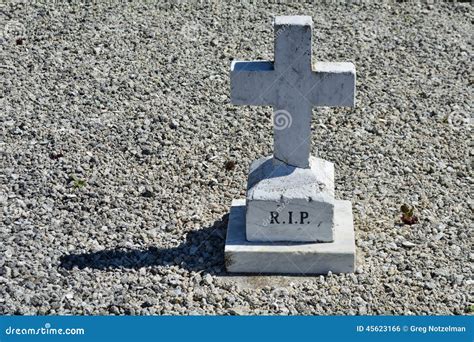 Simple Rest in Peace Cross stock photo. Image of generic - 45623166