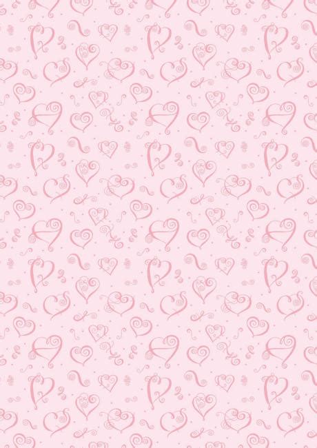 Valentine's Day Scrapbook Paper - Pink Hearts