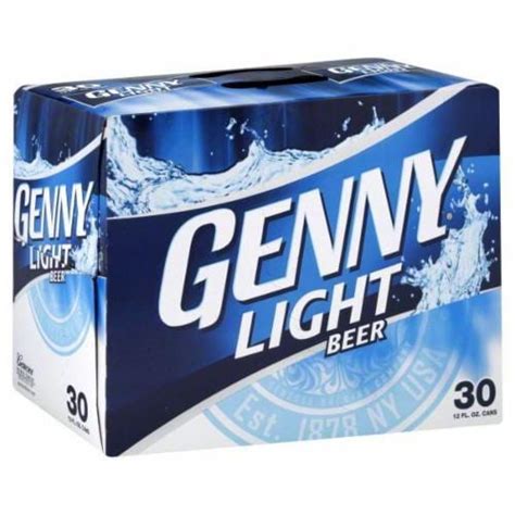 Genny Light Beer, 30 cans / 12 fl oz - Kroger