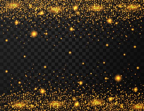 Gold glitter texture on transparent background 5092442 Vector Art at ...