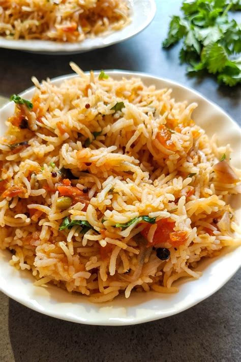 Tomato rice-Indian style - easy 30 minutes recipe