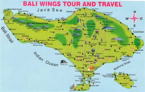 Cartes et plans détaillés de Bali