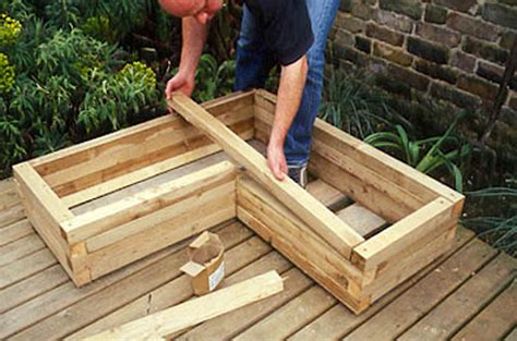 How to make a wooden planter | Wooden garden planters, Wooden planters ...