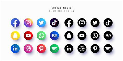Social Media Collection Vector Hd Images Social Media Icons Collection | Hot Sex Picture