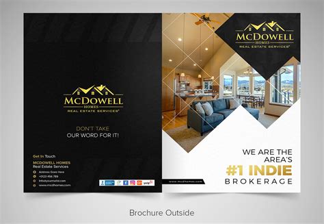 Modern, Feminine, Real Estate Brochure Design for McDowell Homes Real Estate Services by SAI ...