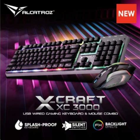 ALCATROZ X-CRAFT XC 3000 GAMING KEYBOARD AND MOUSE - Nexcom Computers