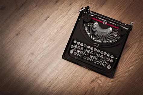 Vintage Typewriter Typewriter Metallic Metal Photo Background And ...