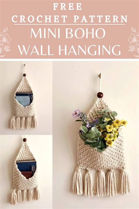 Mini Macrochet Boho Wall Hanging — Day's Crochet & Knit