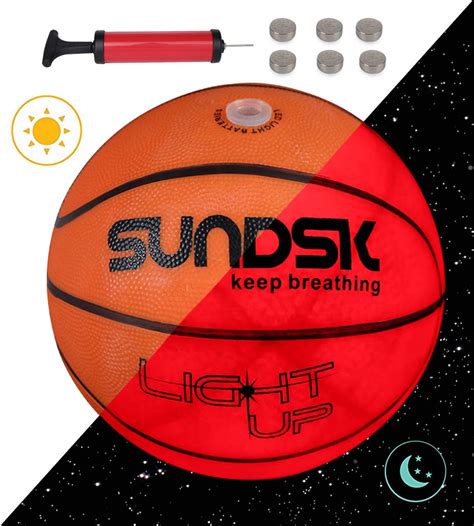 Glow-in-the-dark LED Basketball Set and Luminous Net - Woowooh