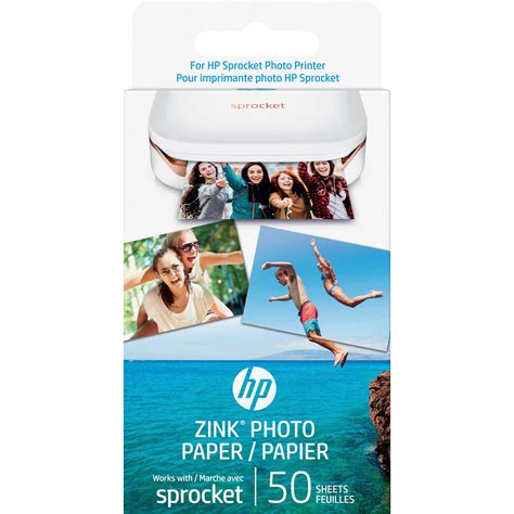 HP Sprocket Photo Paper (50 Sheets) 1DE39A B&H Photo Video