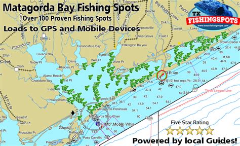 Matagorda Bay Fishing Spots - Texas Fishing Spots Maps for GPS