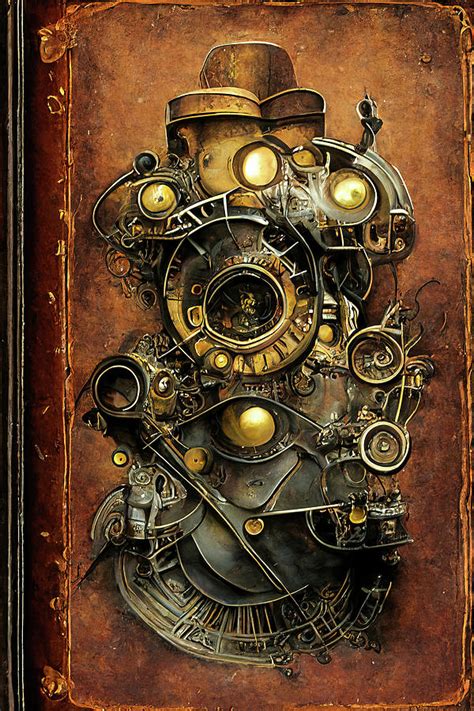 Steampunk Book Cover 01 Digital Art by Matthias Hauser - Fine Art America