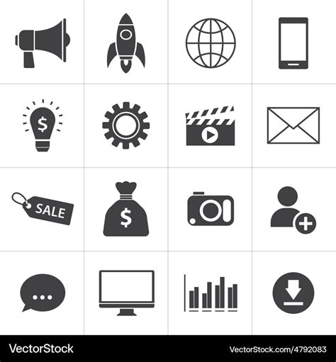 Digital marketing icon Royalty Free Vector Image