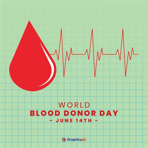 Vector illustration of international world blood donor day poster ...