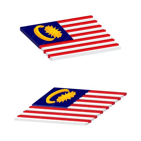 Premium Vector | 3D Malaysia Flag Vector