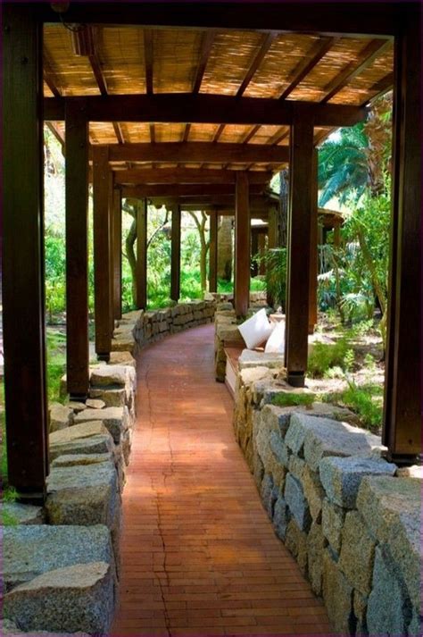 60 cheap path and walkway ideas for your garden 22 | Backyard, Backyard patio, House exterior