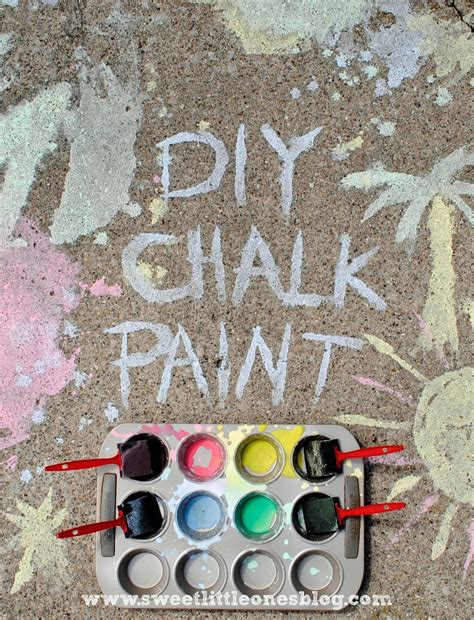 Sweet Little Ones: Sidewalk Chalk Fun: DIY Chalk Paint