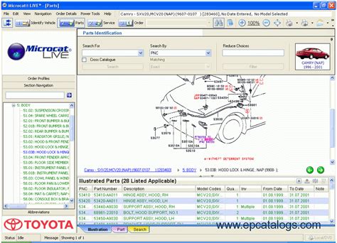 Toyota Lexus Live 2012 Spare Parts Catalog Download