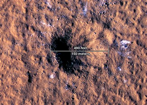 Ice Found Around Christmas Impact Crater that Led to Magnitude 4.0 ...