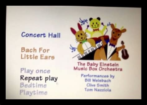 Baby bach dvd menu | Baby bach, Baby einstein, Baby