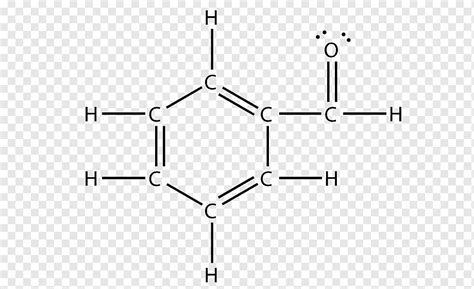 Lewis structure Benzaldehyde Structural formula Benzene, others, angle, white, text png | PNGWing