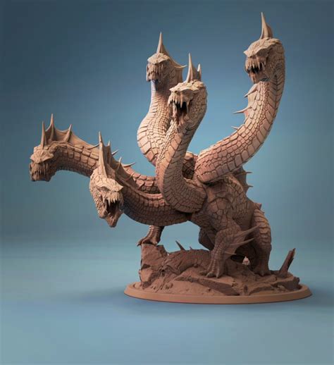 Hydra Monster Premium 3D Printed Fantasy Tabletop Miniatures - Etsy