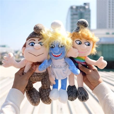 ตุ๊กตา Smurfette & Hackus & Vexy ท่ายืน นิ้ว Smurf เสมิร์ฟ | Shopee ...