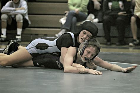 Men Wrestling Women: girl wrestler racks up victories