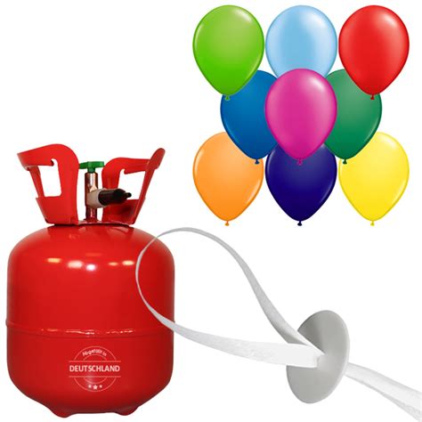 Helium-Set Luftballons (Standard) Ø 25 cm - Bunt | luftballon.de