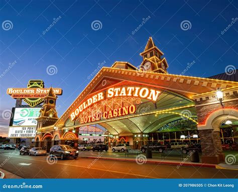 Twilight Exterior View of the Boulder Station Hotel and Casino Editorial Image - Image of ...