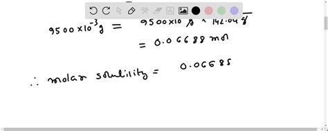 SOLVED: The solubility of sodium sulfate (Na2SO4) in water is 9500.0 mg/L. What is Ksp for ...